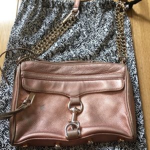 Rebecca Minkoff Rose Gold bag including dust bag
